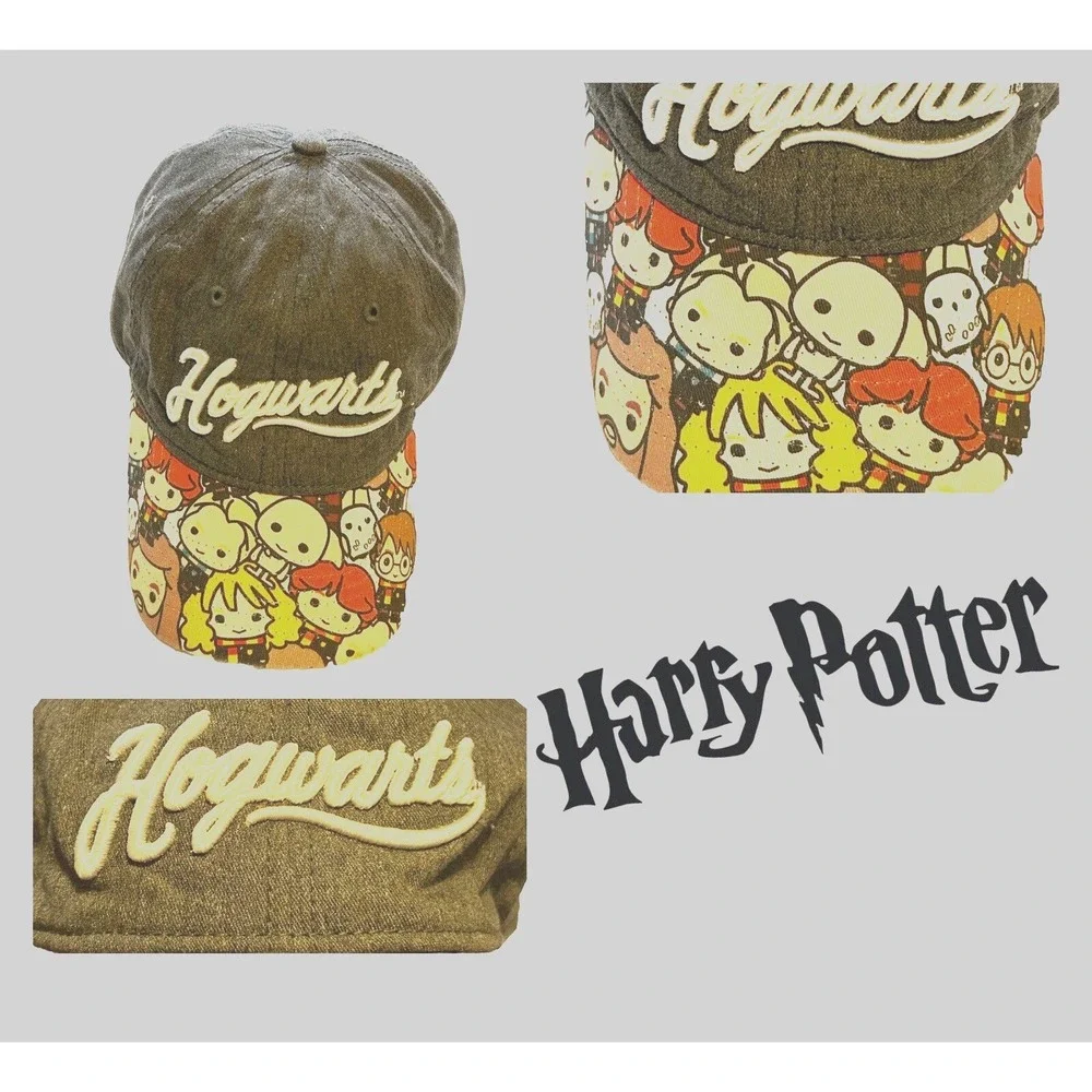 Harry Potter Hogwarts Baseball Cap - Hat Adjustable - One Size - Adults